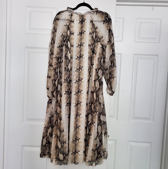 Asos Snake Print Flowy Midi Dress - Picture 7 of 7